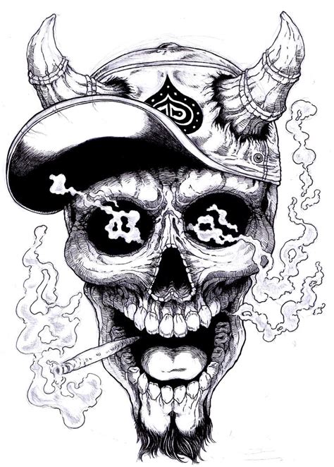 Skull on drugs by Omegachaino on DeviantArt