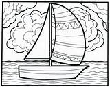 Sailboat Coloring Pages  Free Printable For Kids sketch template
