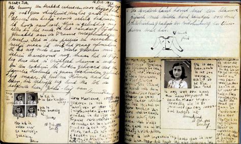 Anne Frank Diary Page Layout