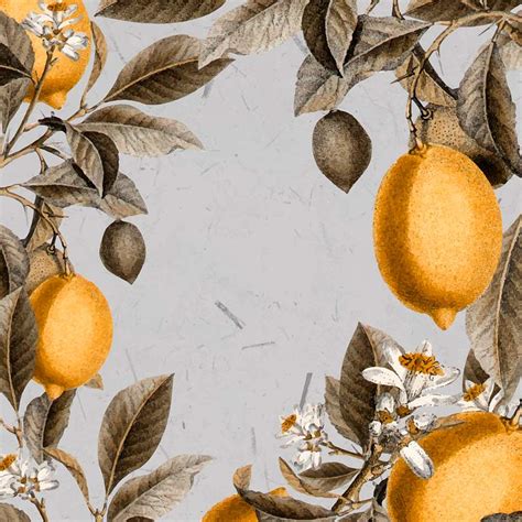 Botanical Lemon Images | Free Vectors, PNGs, Mockups & Backgrounds - rawpixel
