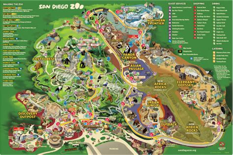 Printable San Diego Zoo Map