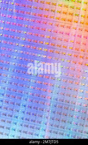 Silicon Wafers and Microcircuits,slice of semiconductor material, used ...