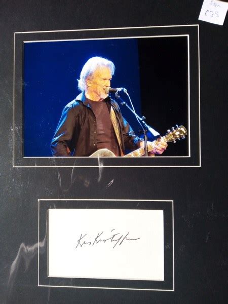 Kris Kristofferson – Autographs R Us