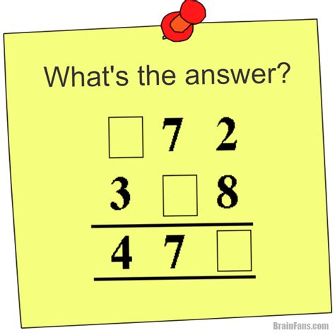 Brain teaser - Picture Logic Puzzle - what's the answer math - what's the answer math puzzle ...