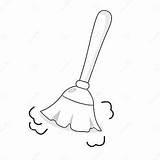 Illustration Of A Feather Duster Cleaning The Dust Black And White  sketch template