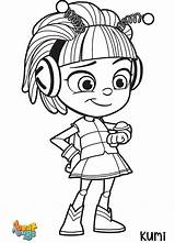 Kumi from Beat Bugs sketch template