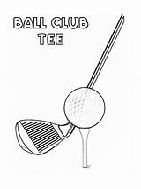 Golf coloring pages sketch template