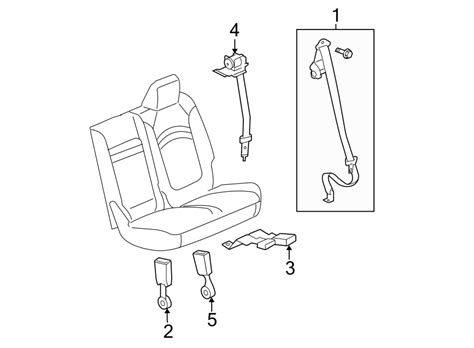 2015 Gmc Acadia Seat Belt Receptacle - 19301285 | GMPartsCorp, Salisbury NC