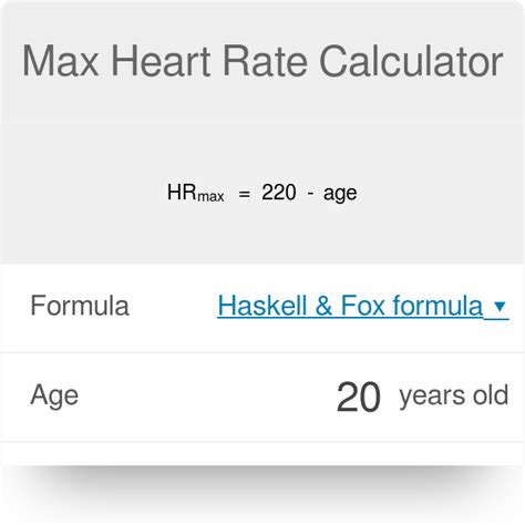 Max Heart Rate Calculator - Omni