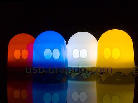 USB Light-Sensitive Pacman Ghost Lamp | Gadgetsin