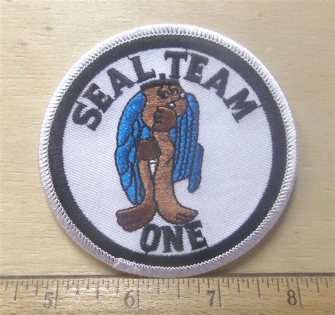 US Navy - Seal Team One Embroidered Patch | Embroidered patches, Us ...