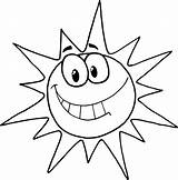 Sun Coloring sketch template