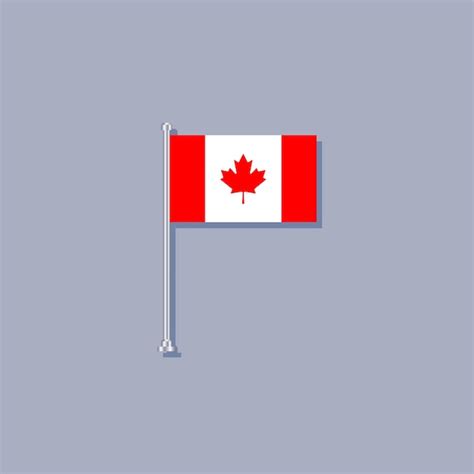 Premium Vector | Illustration of Canada flag Template