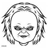 Chucky Coloring Pages Bride of Chucky  Free Printable sketch template