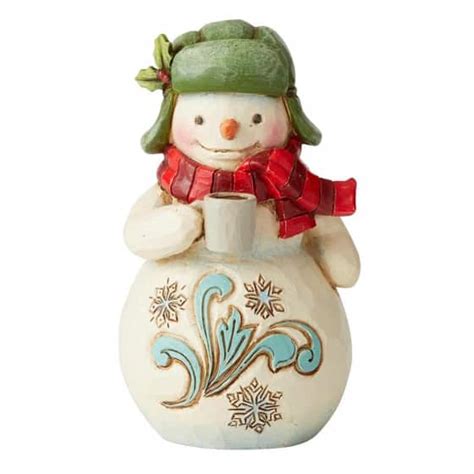 Jim Shore Christmas Snowman With Cocoa Mini Figurine - Treasured gifts ...