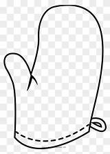 Oven Mitt Coloring Page  Line Drawing Mits Clipart 5558260 sketch template