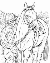 Race Horse Coloring Pages To Print & Book For Kids sketch template