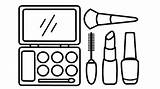 Coloriages Maquillage  90 Pour Filles sketch template