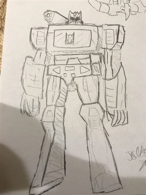 My G1 Soundwave drawing (I’m a beginner at drawing) : r/transformers