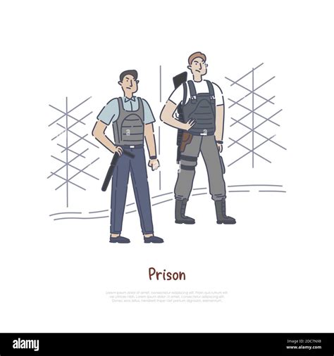 Prison Officer Cartoon High Resolution Stock Photography and Images - Alamy