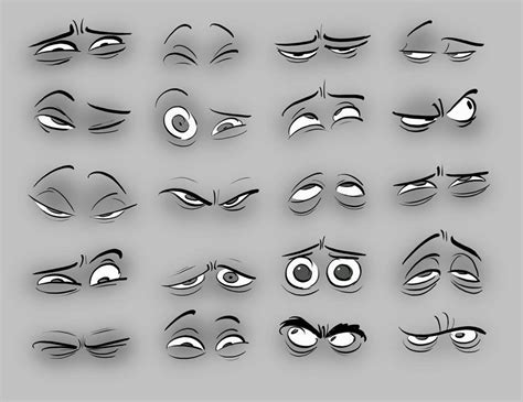 Cartoon Eyes Expressions Study | Realistic Hyper Art, Pencil Art, 3D Art, Sketches, & All Kind's ...