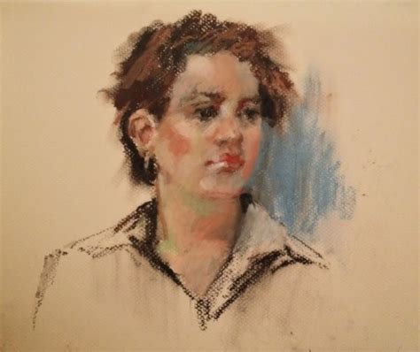 Connie Chadwell's Hackberry Street Studio: Portrait Sketch of a Young Woman - original oil ...