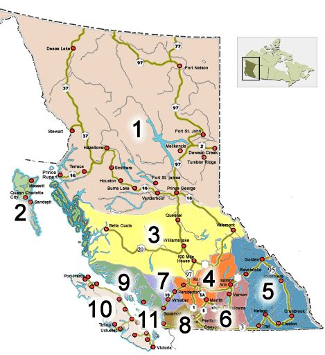 BC Member Map - eh Canada Travel