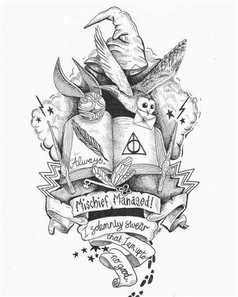 Pin de Terri Vance Hoy em coloring pages | Tatuagens harry, Tatuagens harry potter, Tatuagem ...