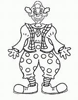 Clown Coloring Page sketch template