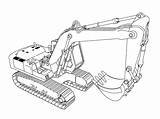Excavator Coloring Page At GetDrawings  Free Download sketch template