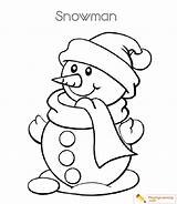 Snowman Coloring Pages sketch template