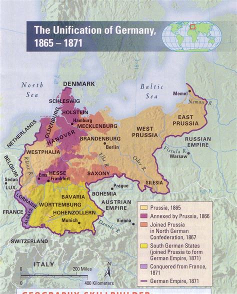 The unification of Germany 1865-1871 - Full size