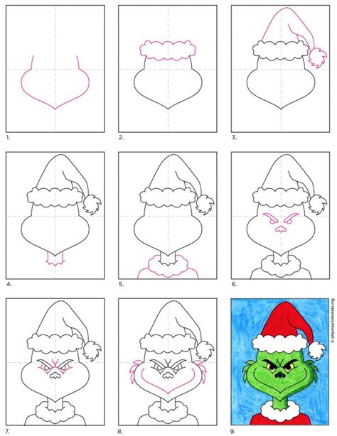 How to Draw the Grinch · Art Projects for Kids