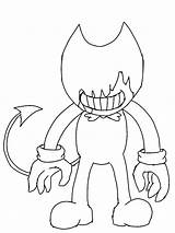 Bendy And The Ink Machine coloring Pages  ColoringLib sketch template