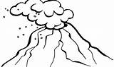 Volcano Coloringpage Sheets Sketch Coloring Page sketch template