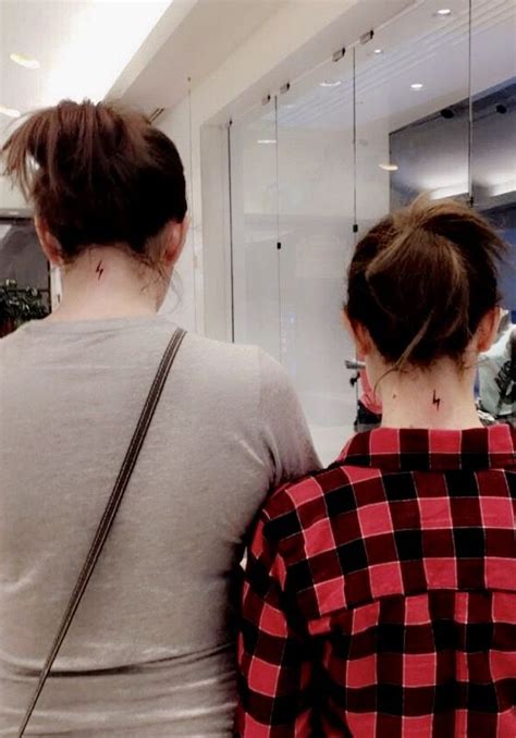 Matching Harry Potter lightning bolt tattoo | Harry potter lightning ...