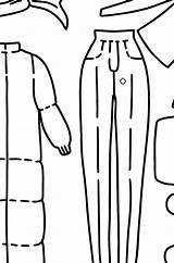 Winter Clothes coloring Page ♥ Online And Print For Free sketch template