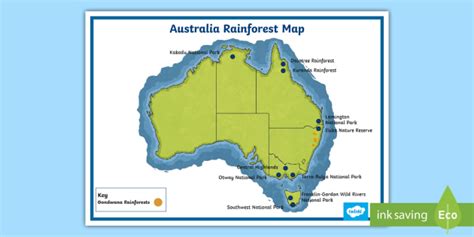 Australia Rainforest Map (teacher made)