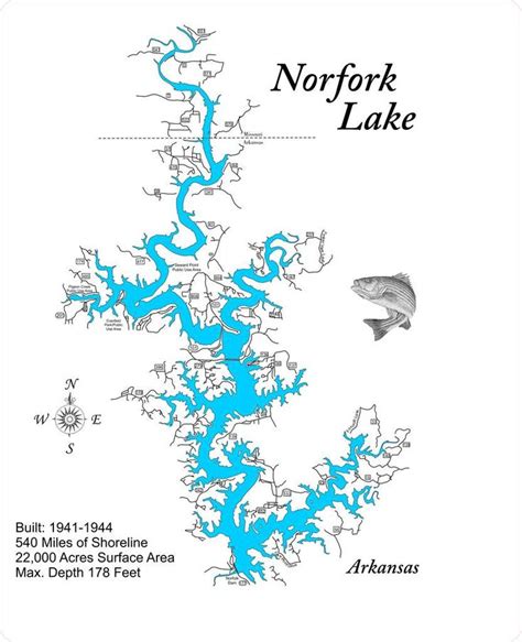 Norfork Lake, Arkansas - Laser Cut Wood Map | Norfork, Wood map, Laser ...