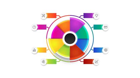 Colorful Pie Chart Is Shown Google Slide Theme And Powerpoint Template - Slidedocs