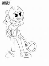 Free Printable Bendy And The Ink Machine Coloring Pages sketch template