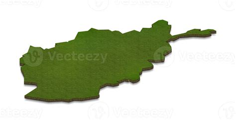 3D map illustration of Afghanistan 12375141 PNG