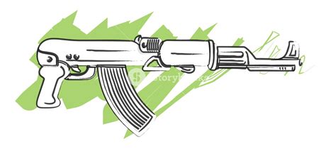 How To Draw A Machine Gun Step By Step