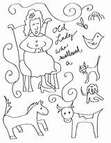 Lady Swallowed Fly Coloring There Clipart Template Clip Woman  sketch template