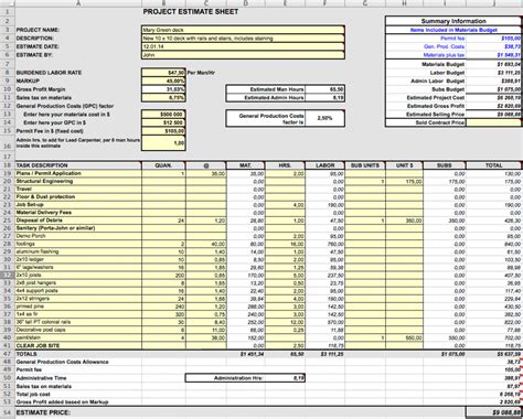 Editable 4 Best Design Construction Cost Estimation Methods Fohlio Residential Cost Estimate ...