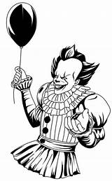 Evil Clown Coloring Page  Free Printable Pages sketch template