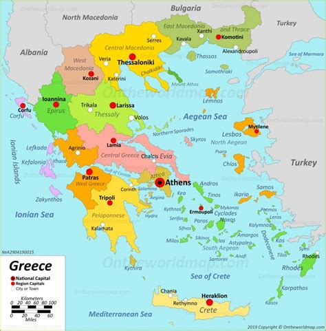 Printable Map Of Greece - Free Printable Maps