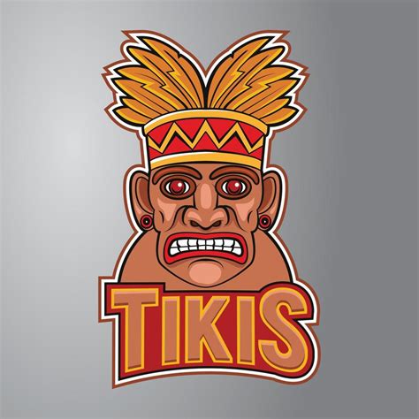 Tiki Hawaii Mask Logo 17259265 Vector Art at Vecteezy