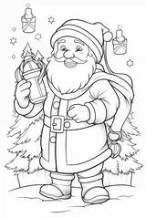 Santa Claus Coloring Pages For Kids & Adults  Storiespub sketch template