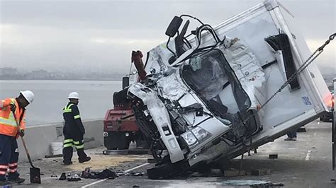 VIDEO: Traffic backed up for miles after fatal crash on Bay Bridge - ABC7 San Francisco